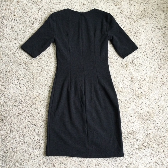 Lulu’s Westwood Black Dress Faux Wrap Short Sleeve Size XS - Picture 6 of 8